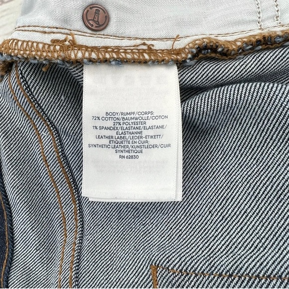 Lands End Women’s High Rise Bootcut Jeans Blue Dark Wash Stretch Size 24W - Picture 11 of 13